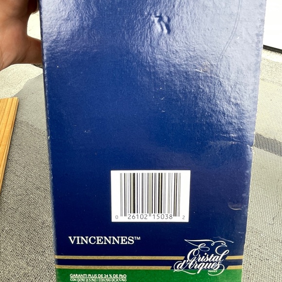 J. G. Durand Cristal D'Arques 24% Lead Crystal 6 1/2” Vincennes Vase new in box - Picture 6 of 7